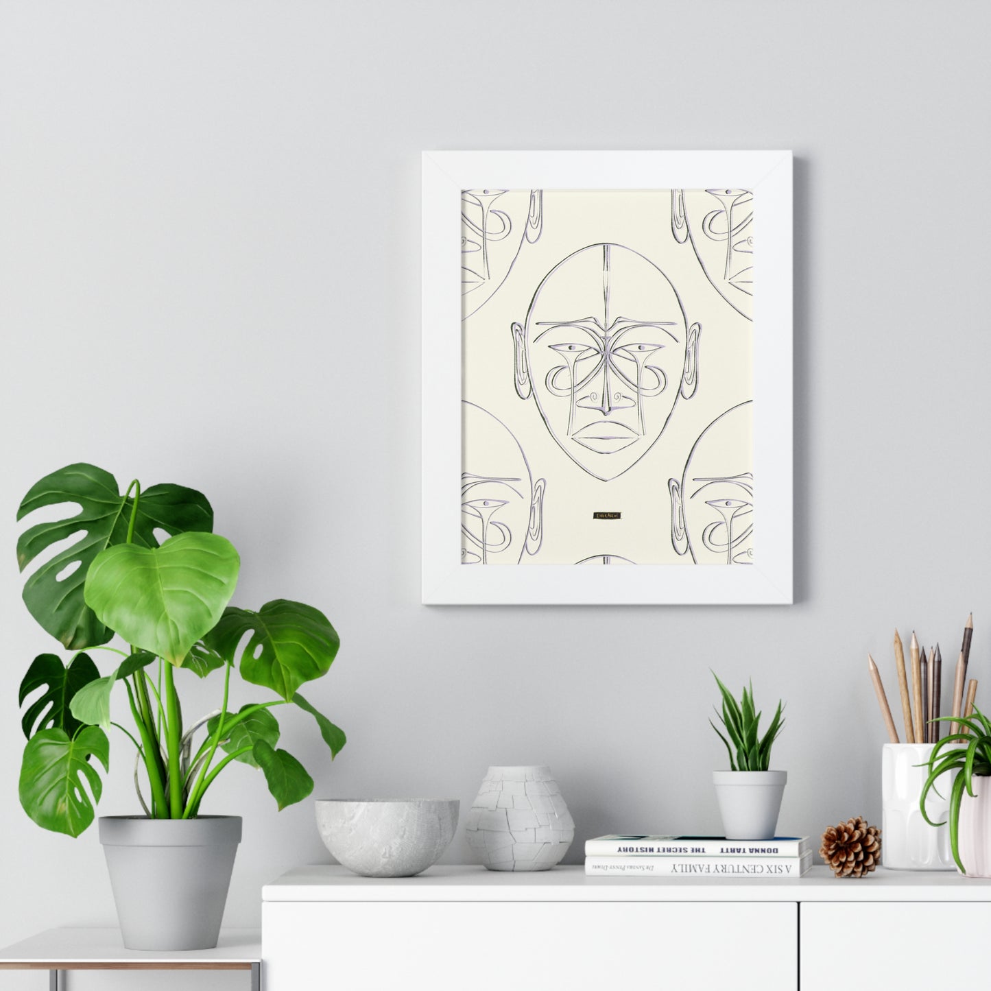 Mask Framed Print