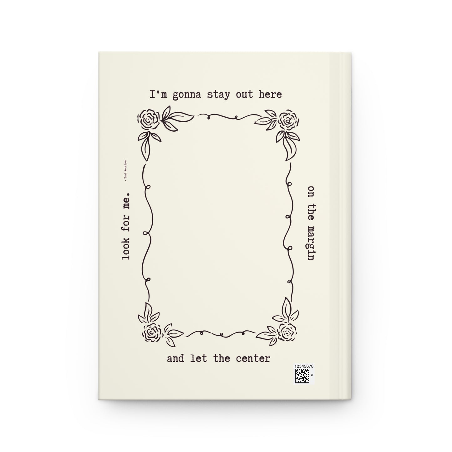 I'm Gonna Stay on the Margin Hardcover Journal Matte - Light